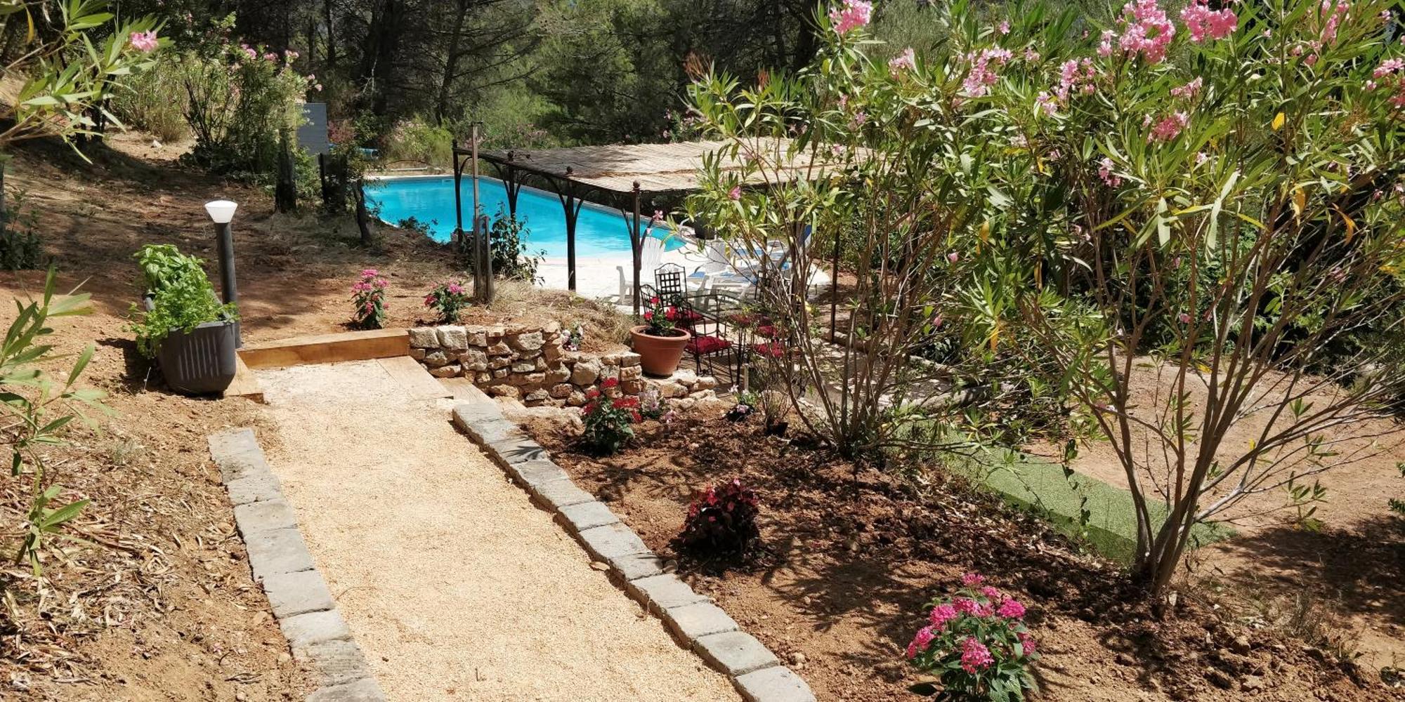 Villa CIGALONS en pleine pinède + PISCINE chauffée Auriol Exterior foto