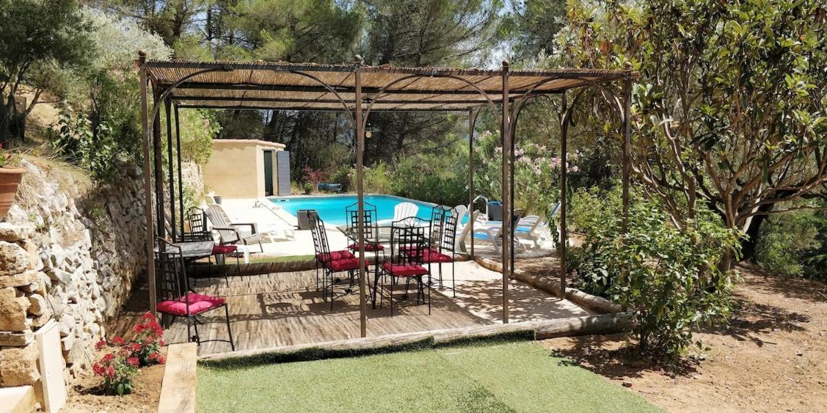 Villa CIGALONS en pleine pinède + PISCINE chauffée Auriol Exterior foto